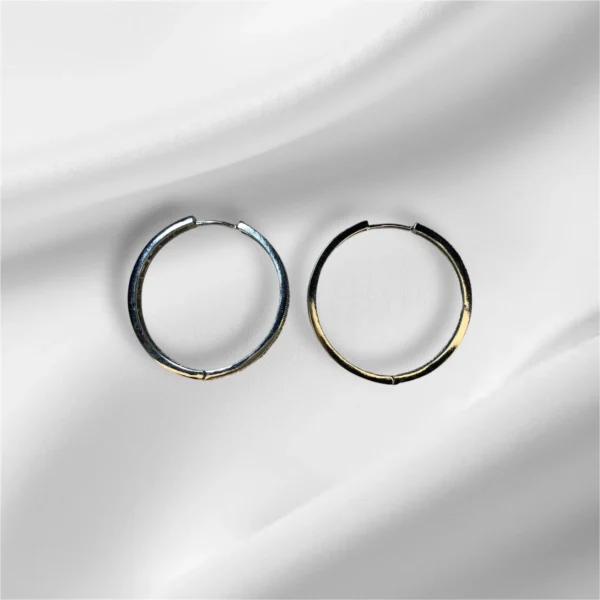 zirconia hoop earrings